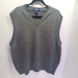 Brooks Brothers Vest 100% Lambswool Mens L